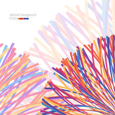 Abstract background with circle segments from the multicolored linesのイラスト素材