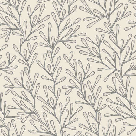 Monochrome seamless pattern in pastel colorsのイラスト素材