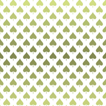 Seamless pattern with abstract leaves in different tints of green colors from smooth transition from light to dark on white backgroundのイラスト素材