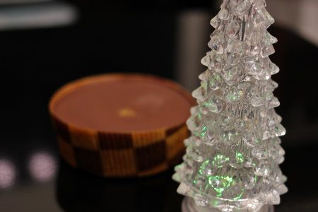 Christmas Tree and Chocolate Cakeの写真素材