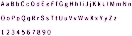 Horror alphabet letters (with pink background)のイラスト素材