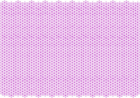 Japanese pattern background with hemp leaf pattern (pink)の写真素材