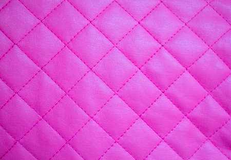 Pink leather diamond patternの写真素材