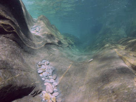 Verzasca river, underwater