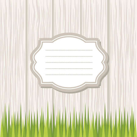 frame on the wood backgroundのイラスト素材