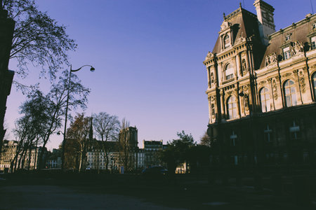 Architecture and landmarks of Paris. Postcard of Paris, Franceのeditorial素材