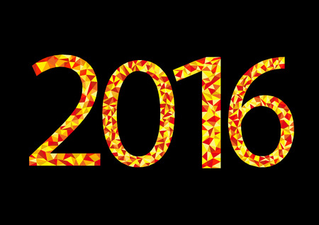 polygonal figures for design on a black backgroundのイラスト素材