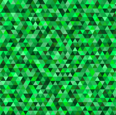 Background of triangles of different shades of emerald