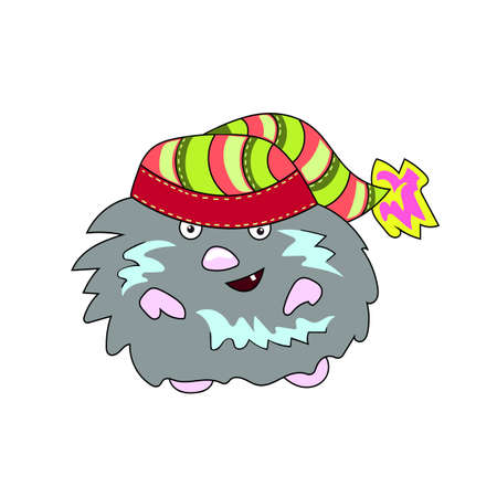 Bacteria in a hat vector illustrationのイラスト素材