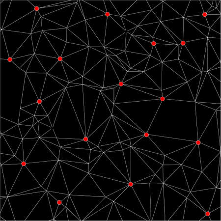 Irregular triangle grid. Stylish linear background. Vector illustration.のイラスト素材