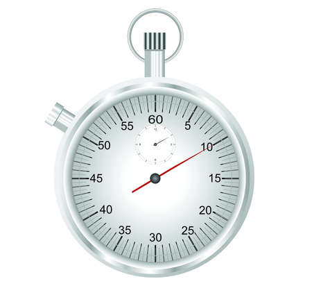  illustration of a mechanical stopwatch- isolated のイラスト素材
