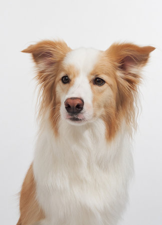 Bordercollie studio portraitの写真素材