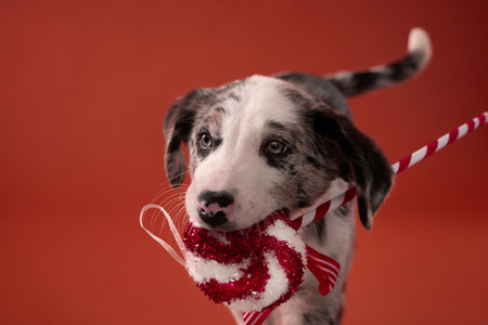 candy cane toy closeup