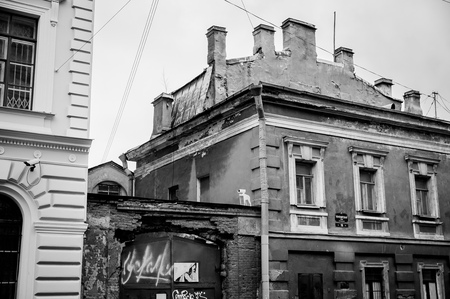 small house on Pochtamtskaya street 16のeditorial素材