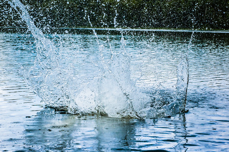 a big water splash