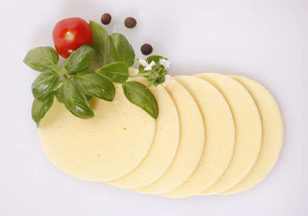 Sliced cheeseの写真素材