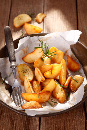 baked potatoesの写真素材