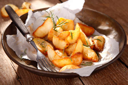 baked potatoesの写真素材