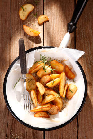 baked potatoesの写真素材