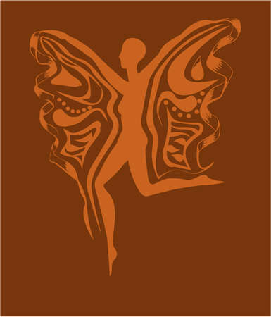 Flitting womanのイラスト素材