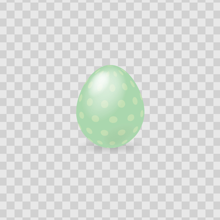 Colorful Easter egg isolated on transparent background. Vector illustration.のイラスト素材
