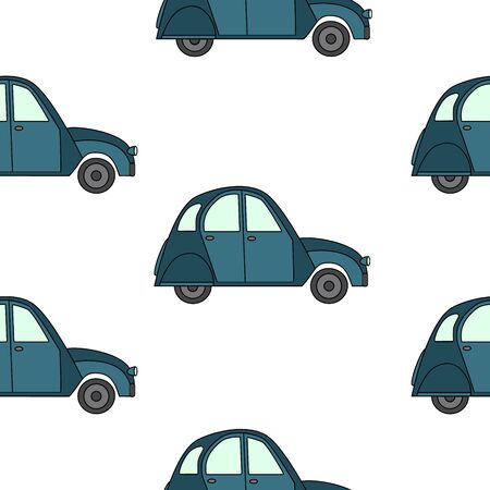Car pattern for child in simple style.のイラスト素材