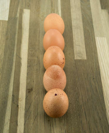 5 free range eggs in a row.