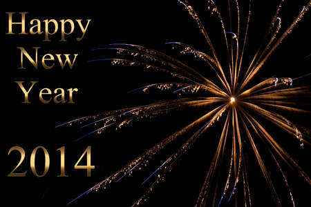 Happy new year 2014の写真素材