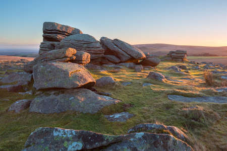 Rowtor Dartmoor Devon Ukの写真素材