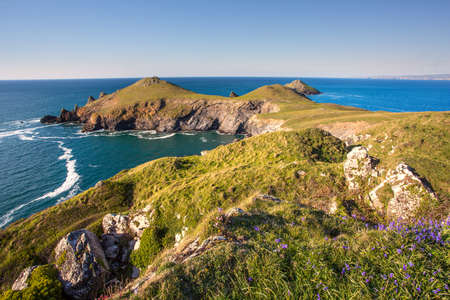 The rumps in summer Cornwall ukの写真素材