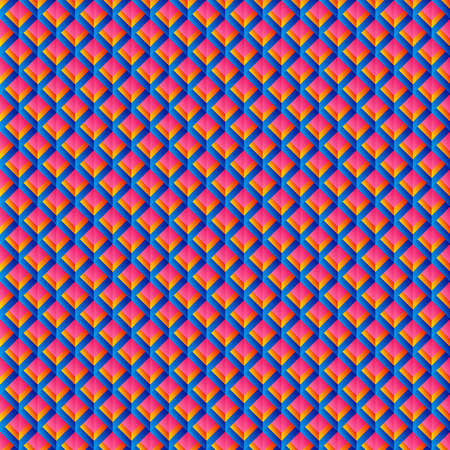 Geometric grid background Modern colorful abstract multicolored texture Seamless patternのイラスト素材
