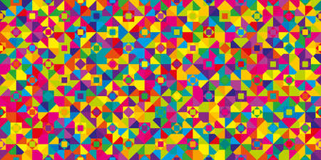 Geometric grid background Modern colorful abstract multicolored texture Seamless patternのイラスト素材
