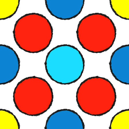 Geometric grid background Modern colorful abstract multicolored texture Seamless patternのイラスト素材