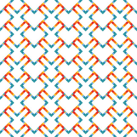 Geometric grid background Modern colorful abstract multicolored texture Seamless patternのイラスト素材