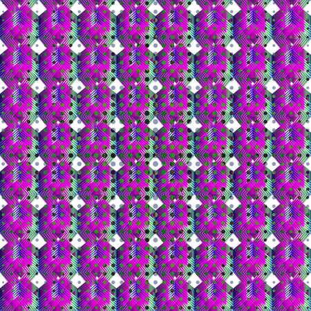 Geometric grid background Modern colorful abstract multicolored texture Seamless patternのイラスト素材