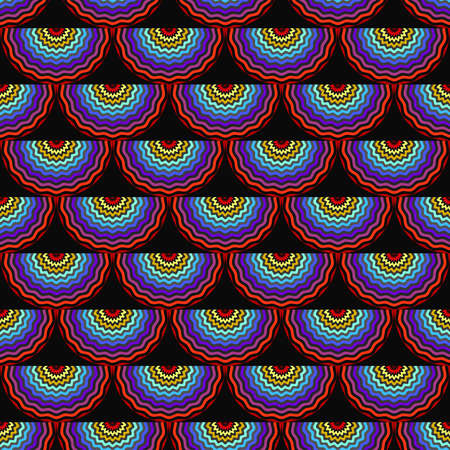 Geometric grid background Modern colorful abstract multicolored texture Seamless patternのイラスト素材