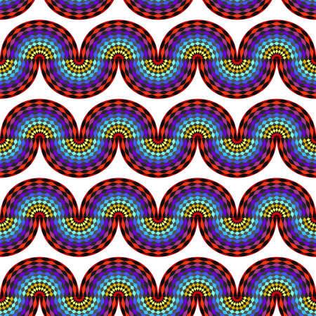 Geometric grid background Modern colorful abstract multicolored texture Seamless patternのイラスト素材