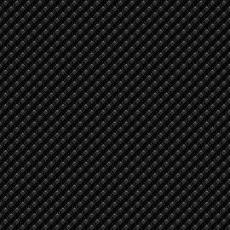 Dark black Geometric grid Carbon fiber background Modern dark abstract seamless textureの写真素材