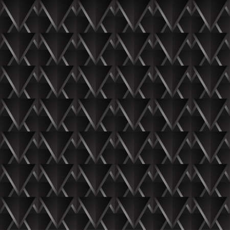 Dark black Geometric grid Carbon fiber background Modern dark abstract seamless textureの写真素材