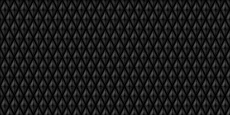 Dark black Geometric grid Carbon fiber background Modern dark abstract seamless textureの写真素材