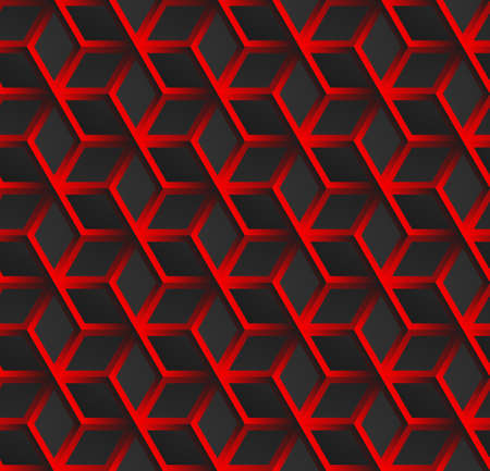 Abstract hexagonal background geometric grid seamless patternの写真素材