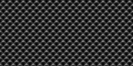 Dark black Geometric grid Carbon fiber background Modern dark abstract seamless textureの写真素材