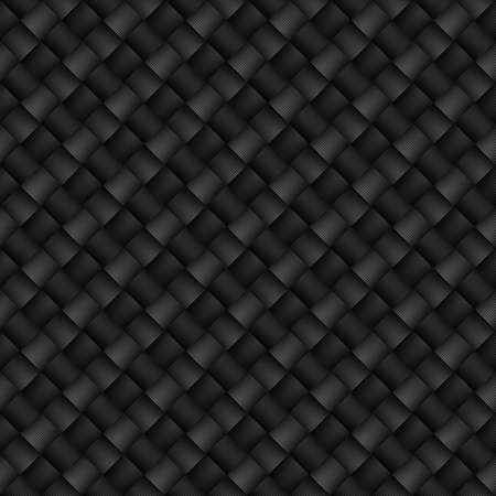 Dark black Geometric grid Carbon fiber background Modern dark abstract seamless textureの写真素材