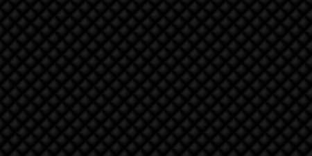 Dark black Geometric grid Carbon fiber background Modern dark abstract seamless textureの写真素材
