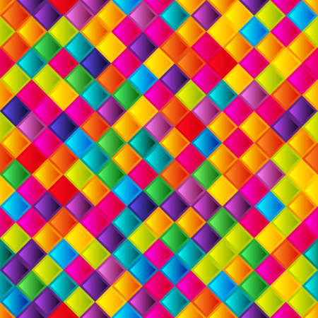 Geometric grid background Modern colorful abstract multicolored texture Seamless patternの写真素材