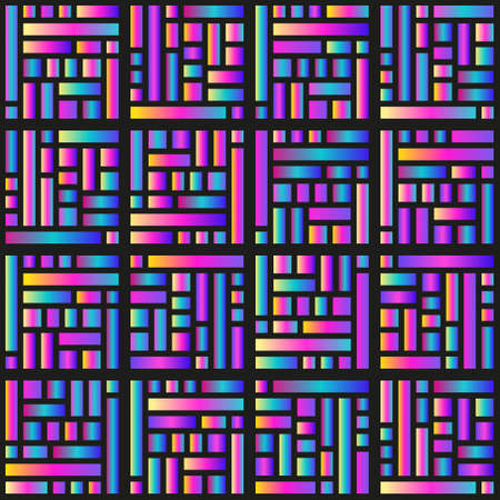 Geometric grid background Modern colorful abstract multicolored texture Seamless patternの写真素材