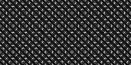 Dark black Geometric grid Carbon fiber background Modern dark abstract seamless textureの写真素材