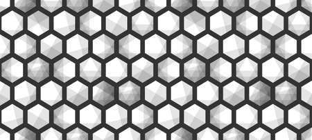 Abstract hexagonal background geometric grid seamless patternの写真素材
