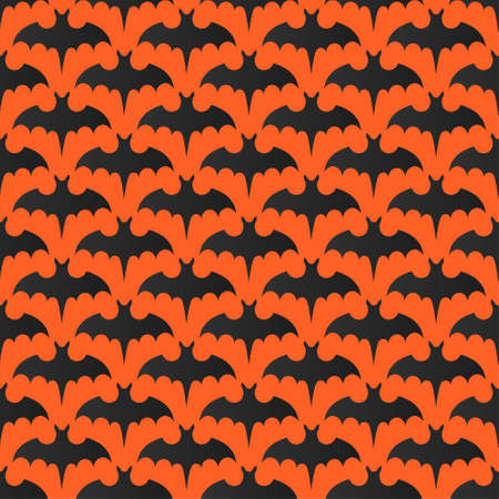 Bat background Halloween seamless pattern Holiday illustrationの写真素材