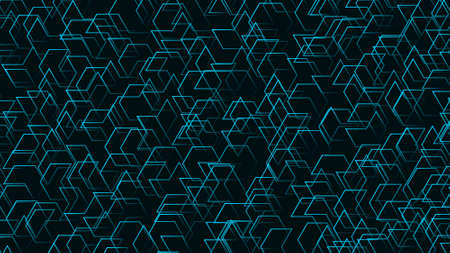 Geometric pattern with different shapes abstract technology backgroundの写真素材